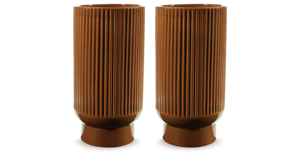 Avalyah Burnt Umber Vase from Ashley - Luna Furniture