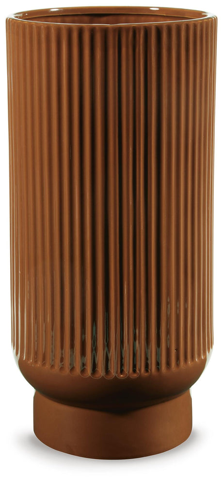 Avalyah Burnt Umber Vase from Ashley - Luna Furniture