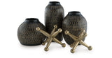 Vinburn Black/Gold Finish Accessory Set (Set of 5) from Ashley Furniture - Luna Furniture