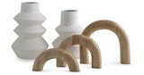 Maddwarth White/Natural Brown Accessory Set (Set of 5) from Ashley - Luna Furniture
