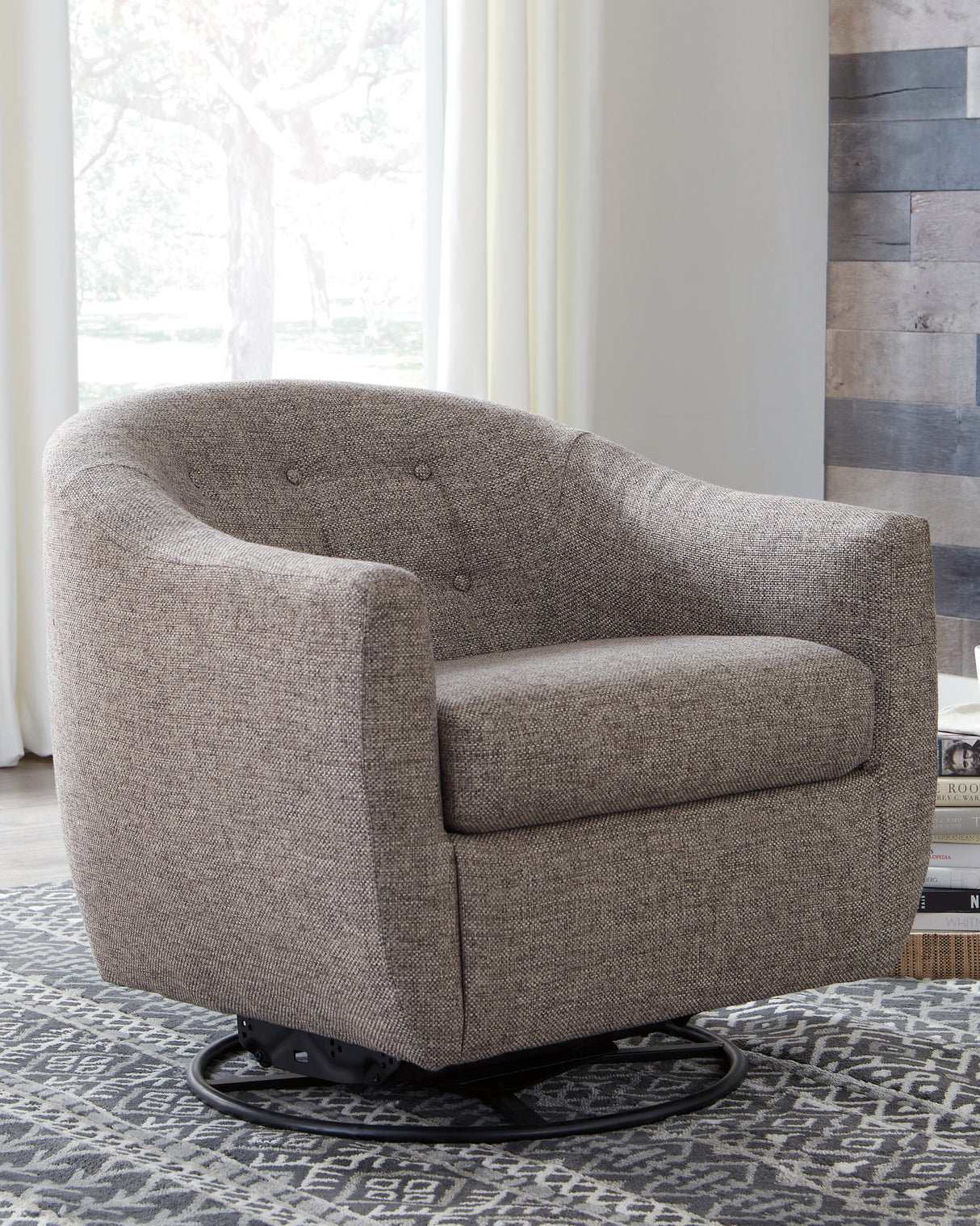 Upshur Taupe Accent Chair from Ashley - Luna Furniture