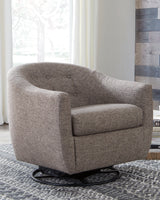 Upshur Taupe Accent Chair from Ashley - Luna Furniture