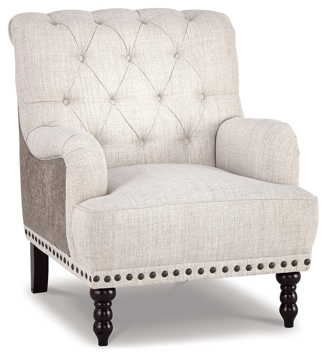 Tartonelle Ivory/Taupe Accent Chair from Ashley - Luna Furniture
