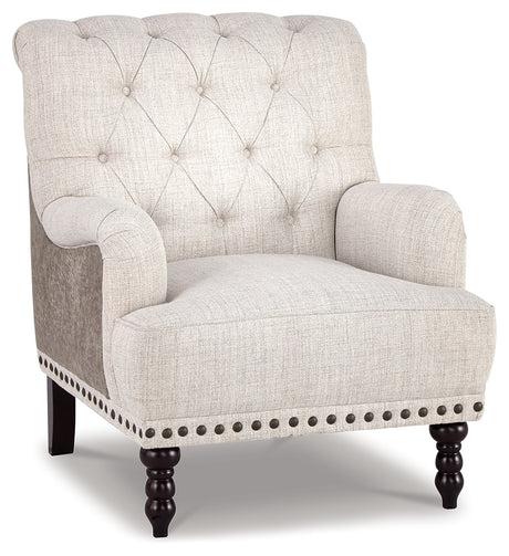 Tartonelle Ivory/Taupe Accent Chair from Ashley Furniture - Luna Furniture
