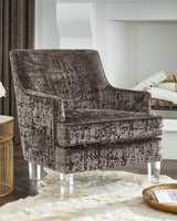 Gloriann Charcoal Accent Chair from Ashley - Luna Furniture