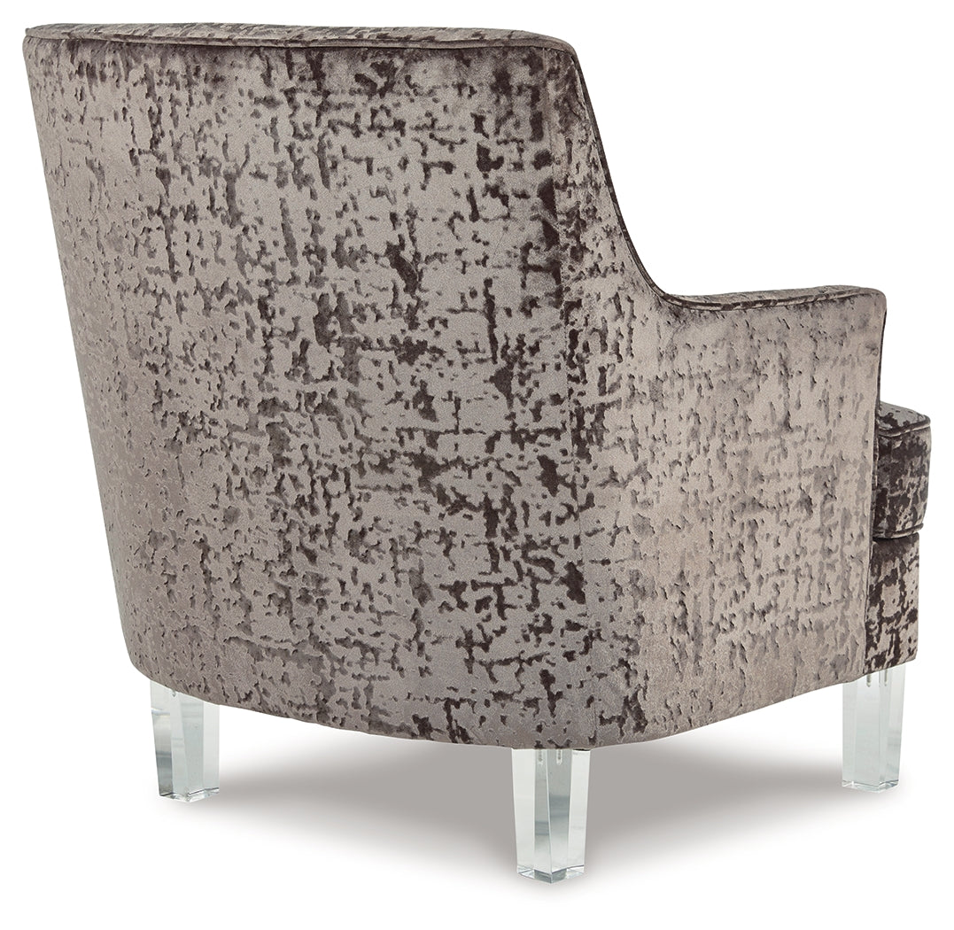 Gloriann Charcoal Accent Chair from Ashley - Luna Furniture