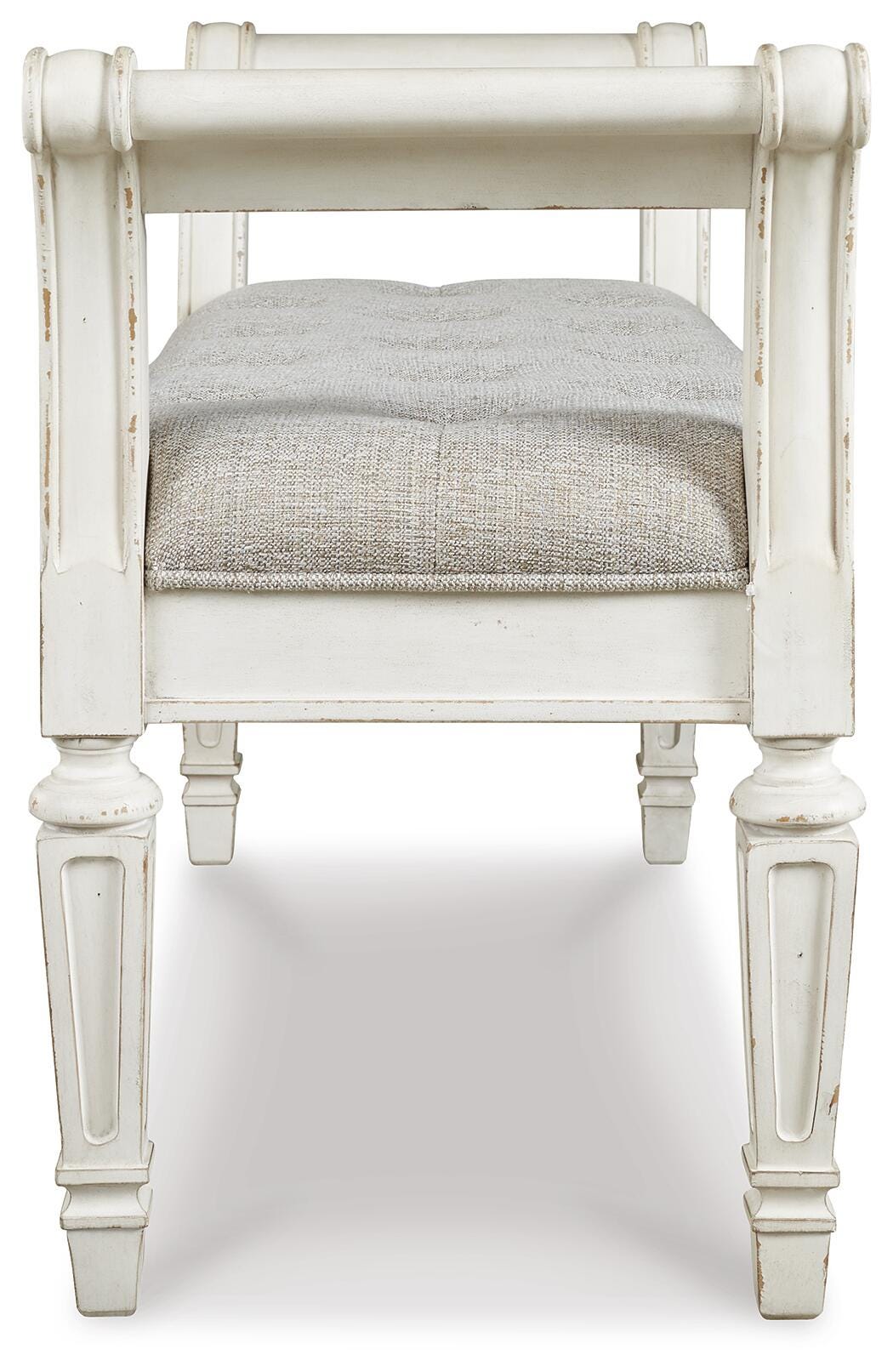 Realyn Antique White Accent Bench from Ashley Furniture - Luna Furniture