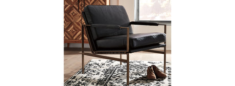 Puckman Black Accent Chair from Ashley - Luna Furniture