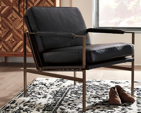 Puckman Black Accent Chair from Ashley - Luna Furniture