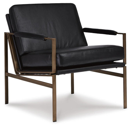 Puckman Black Accent Chair from Ashley - Luna Furniture