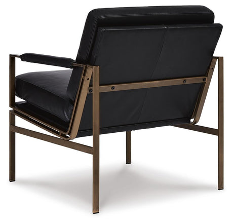 Puckman Black Accent Chair from Ashley - Luna Furniture