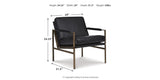Puckman Black Accent Chair from Ashley Furniture - Luna Furniture