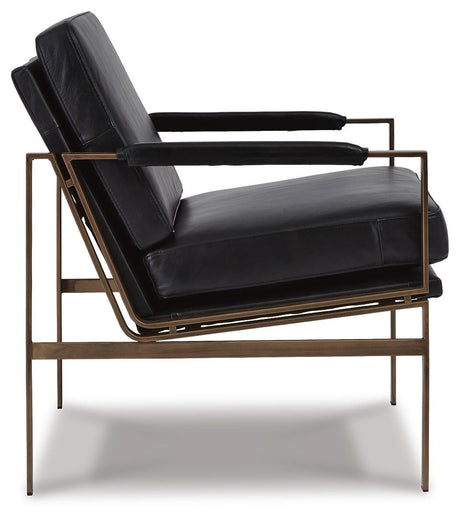 Puckman Black Accent Chair from Ashley - Luna Furniture