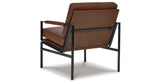 Puckman Brown/Silver Finish Accent Chair from Ashley Furniture - Luna Furniture