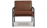 Puckman Brown/Silver Finish Accent Chair from Ashley Furniture - Luna Furniture