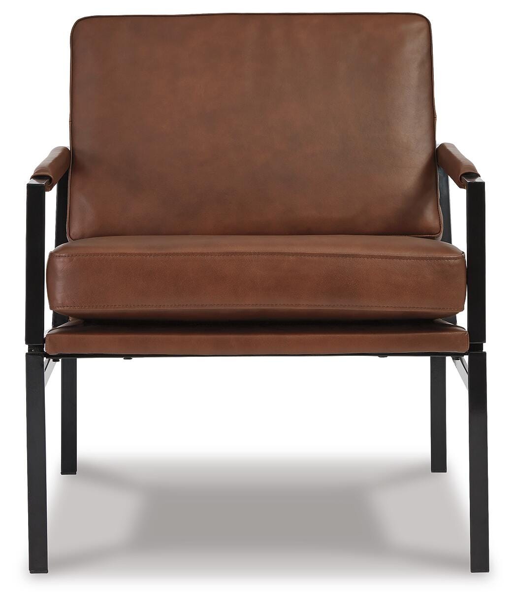 Puckman Brown/Silver Finish Accent Chair from Ashley Furniture - Luna Furniture