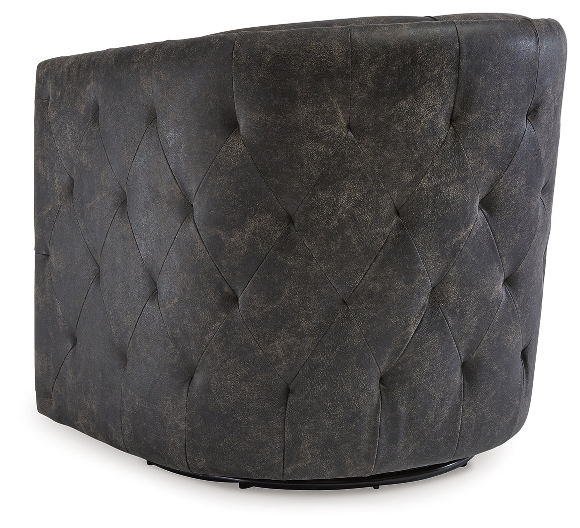 Brentlow Distressed Black Accent Chair from Ashley - Luna Furniture