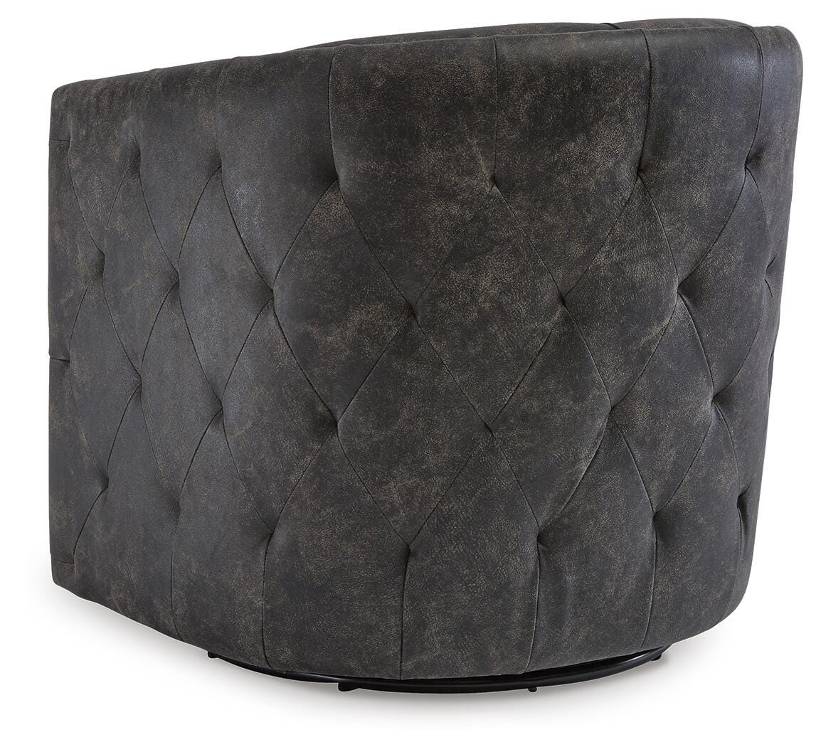 Brentlow Distressed Black Accent Chair from Ashley - Luna Furniture