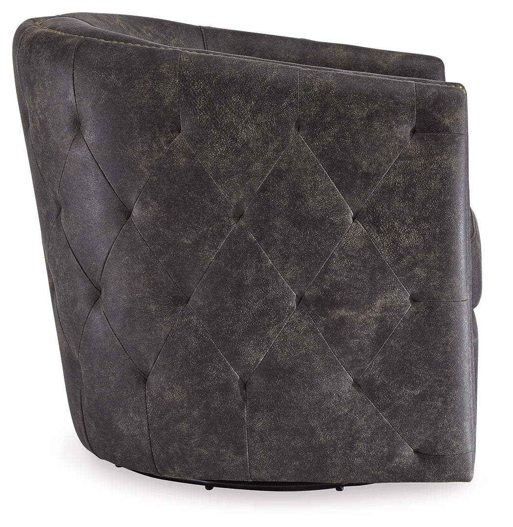 Brentlow Distressed Black Accent Chair from Ashley - Luna Furniture