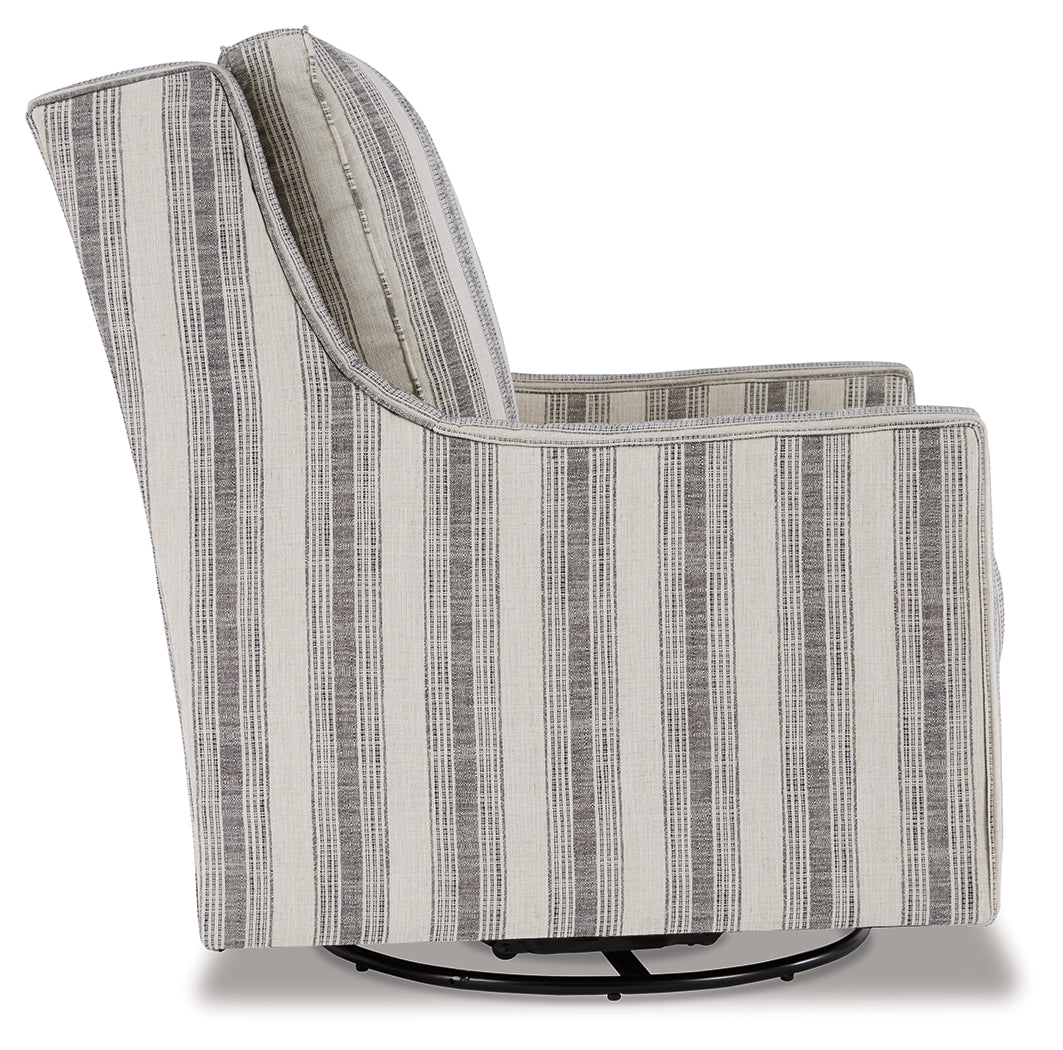 Kambria Ivory/Black Accent Chair from Ashley - Luna Furniture