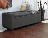 Cortwell Gray Storage Bench from Ashley - Luna Furniture