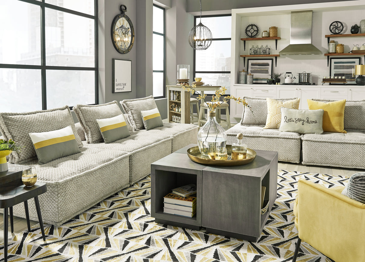 Bales Taupe 3-Piece Modular Seating from Ashley - Luna Furniture