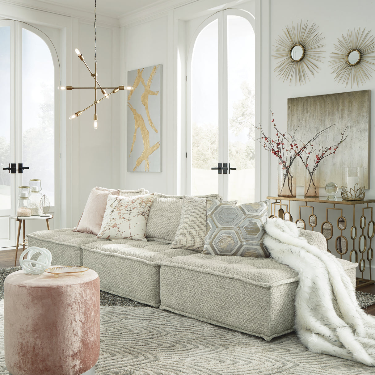 Bales Taupe Accent Chair from Ashley - Luna Furniture