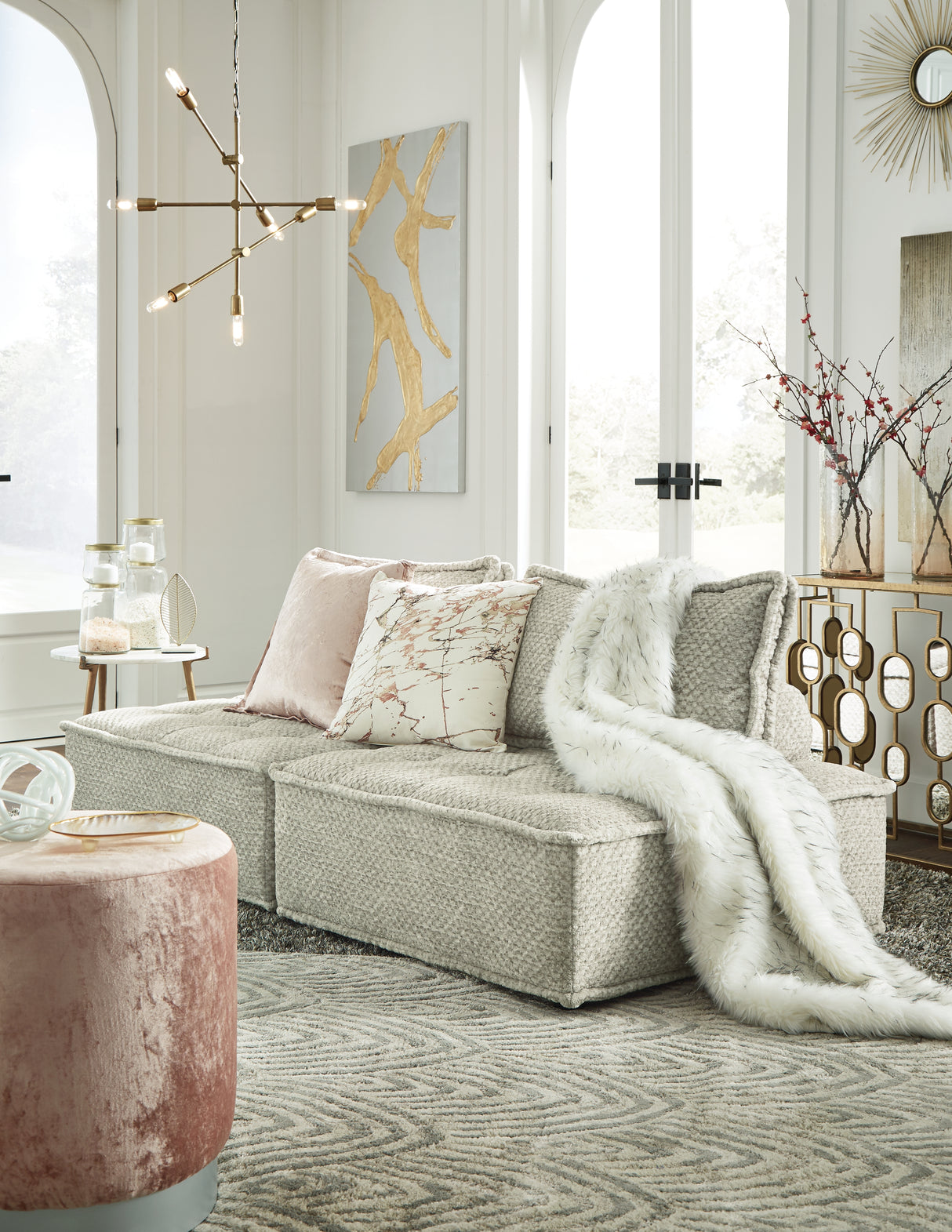 Bales Taupe 2-Piece Modular Seating from Ashley - Luna Furniture