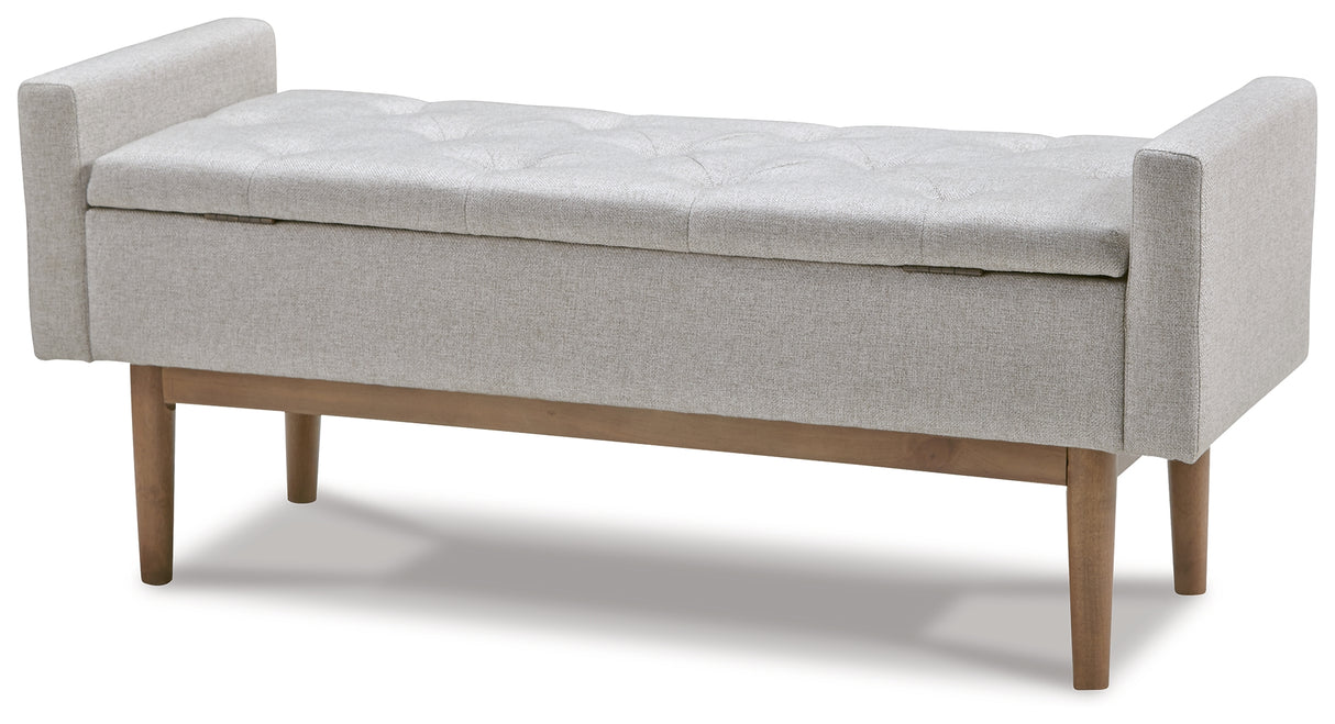 Briarson Beige/Brown Storage Bench from Ashley - Luna Furniture