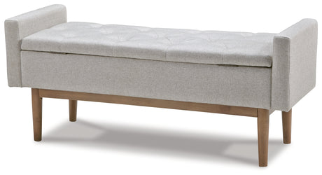 Briarson Beige/Brown Storage Bench from Ashley - Luna Furniture