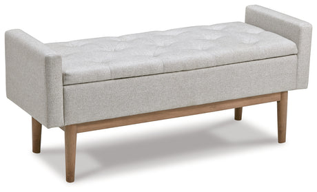 Briarson Beige/Brown Storage Bench from Ashley - Luna Furniture