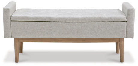 Briarson Beige/Brown Storage Bench from Ashley - Luna Furniture