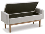 Briarson Beige/Brown Storage Bench from Ashley - Luna Furniture