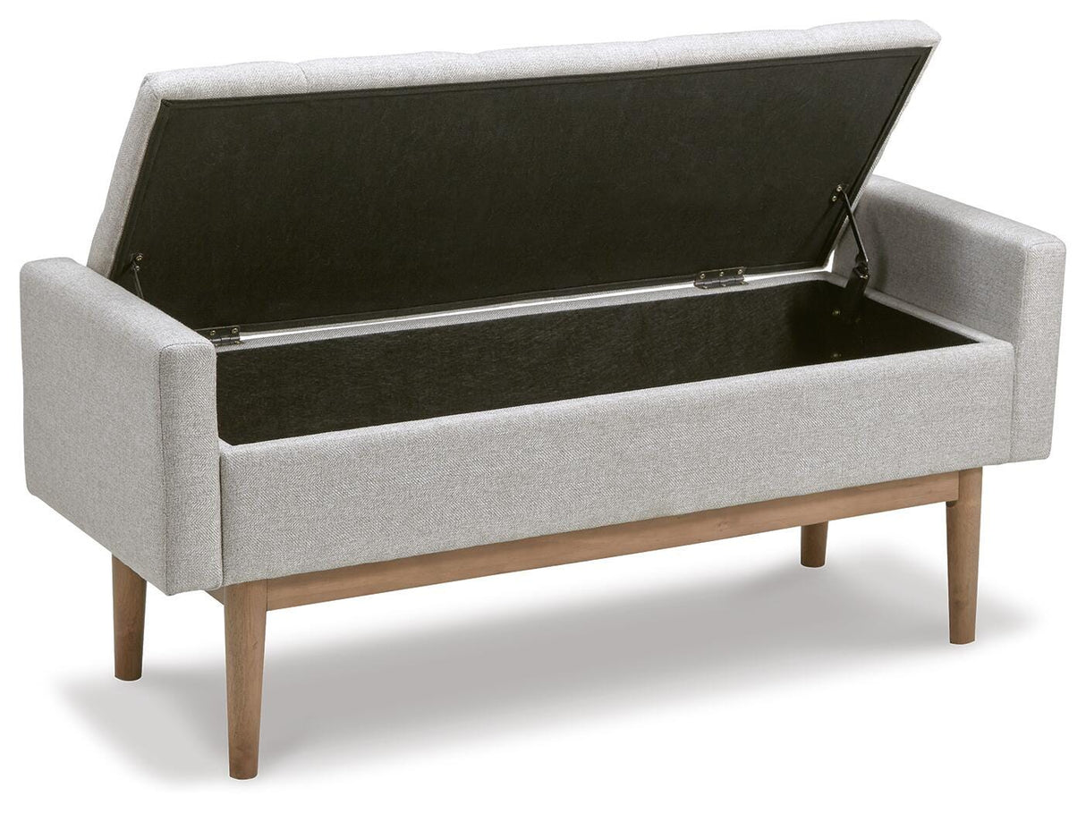 Briarson Beige/Brown Storage Bench from Ashley Furniture - Luna Furniture