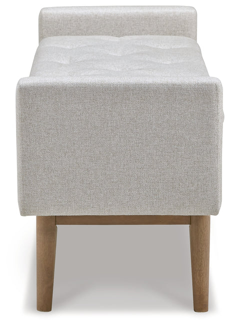 Briarson Beige/Brown Storage Bench from Ashley - Luna Furniture