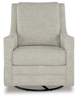 Kambria Fog Swivel Glider Accent Chair from Ashley - Luna Furniture