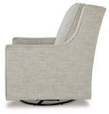 Kambria Fog Swivel Glider Accent Chair from Ashley - Luna Furniture