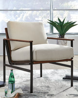 Tilden Ivory/Brown Accent Chair from Ashley - Luna Furniture