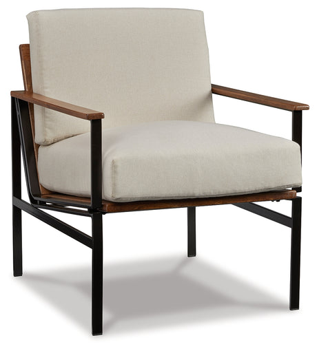 Tilden Ivory/Brown Accent Chair from Ashley - Luna Furniture