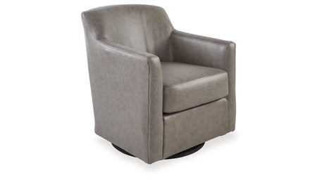 Bradney Fossil Swivel Accent Chair from Ashley - Luna Furniture