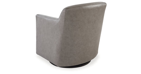 Bradney Fossil Swivel Accent Chair from Ashley - Luna Furniture