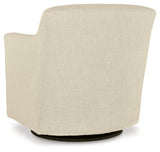 Bradney Linen Swivel Accent Chair from Ashley - Luna Furniture
