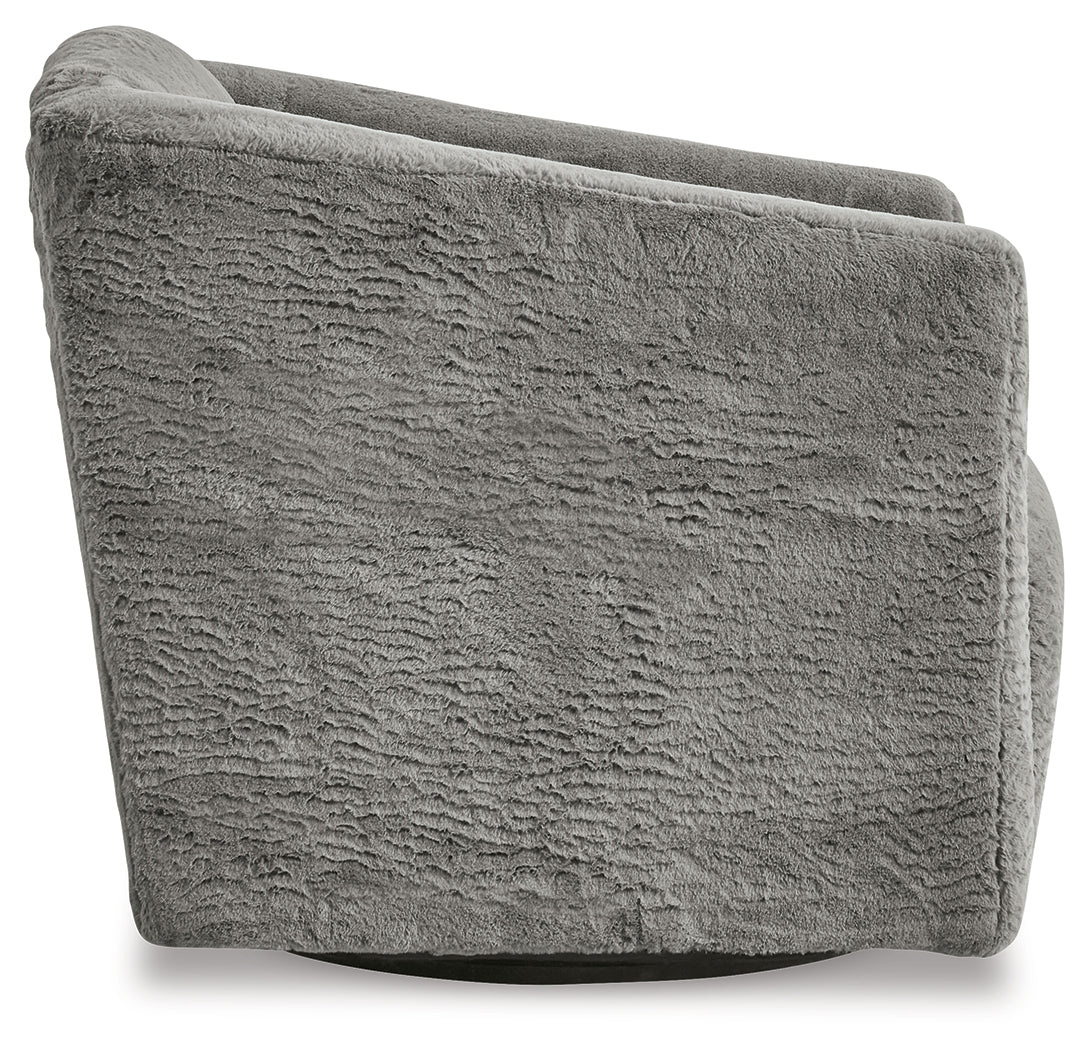 Bramner Charcoal Accent Chair from Ashley - Luna Furniture
