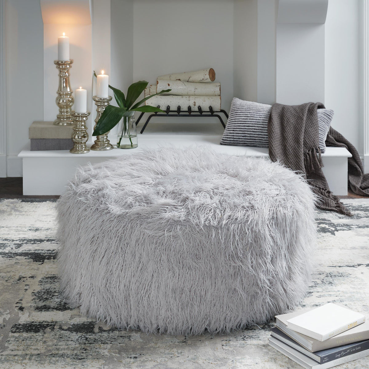 Galice Light Gray Oversized Accent Ottoman from Ashley - Luna Furniture