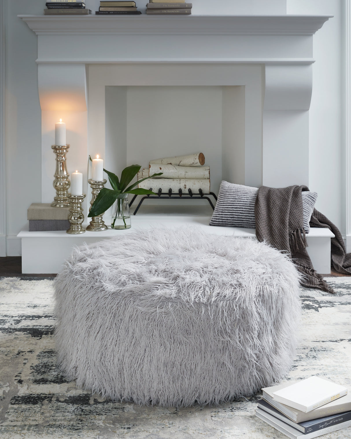 Galice Light Gray Oversized Accent Ottoman from Ashley - Luna Furniture