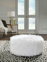 Galice White Oversized Accent Ottoman from Ashley - Luna Furniture