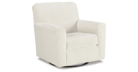 Herstow Ivory Swivel Glider Accent Chair from Ashley Furniture - Luna Furniture