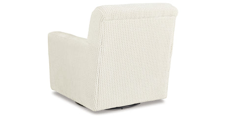 Herstow Ivory Swivel Glider Accent Chair from Ashley Furniture - Luna Furniture