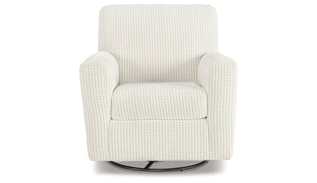 Herstow Ivory Swivel Glider Accent Chair from Ashley Furniture - Luna Furniture