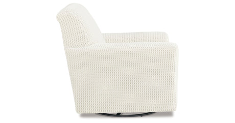 Herstow Ivory Swivel Glider Accent Chair from Ashley Furniture - Luna Furniture